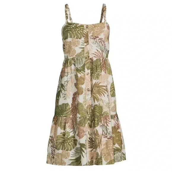 Beach Lunch Lounge Women’s Braided Strap Button Front Dress - Picture 4 of 10